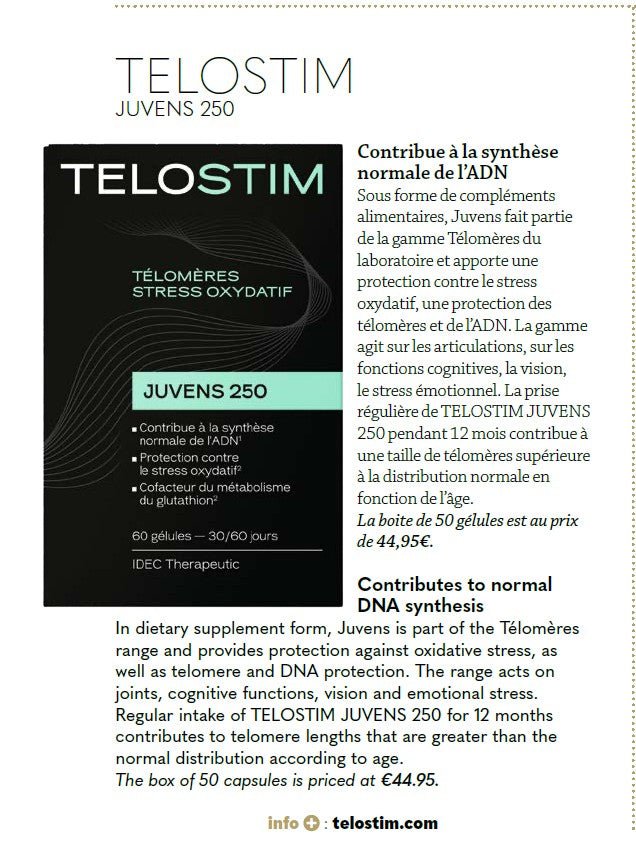Telostim dans ANTI-AGE Magazine